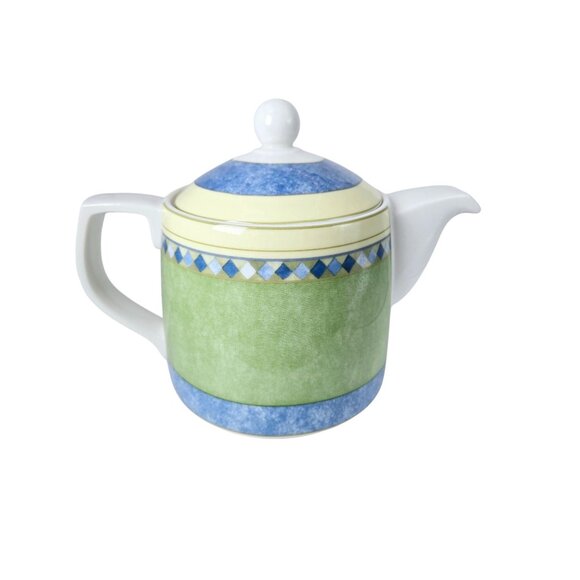 Vintage 1999 Royal Doulton Fine China Carmina Pattern #TC1277 Teapot With Lid - Picture 3 of 9